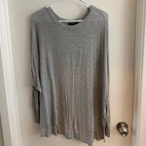 F21 Grey Long Sleeve w/ Slits